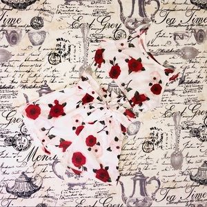 Little Girls Matching Floral Matching 2Pc W/ Belt